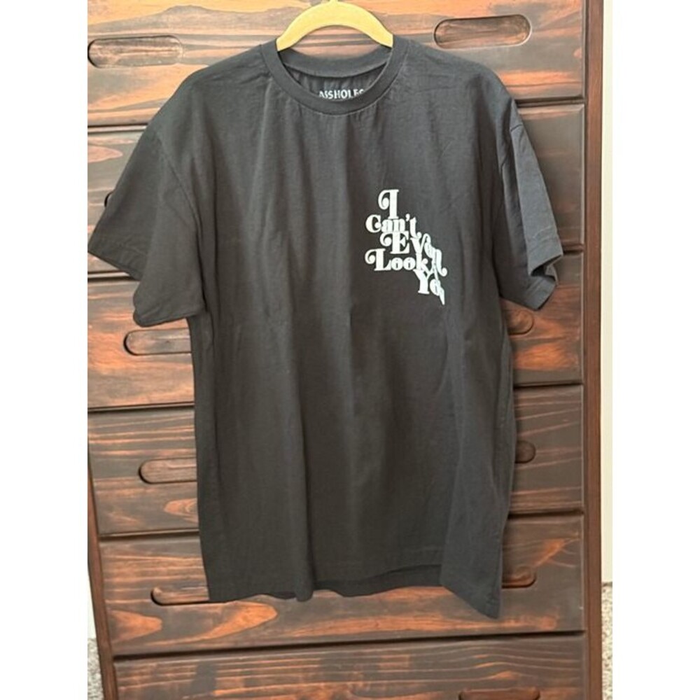 Assh*les Live Forever ALF I Can't Even Look At You Skull T Shirt Black XL